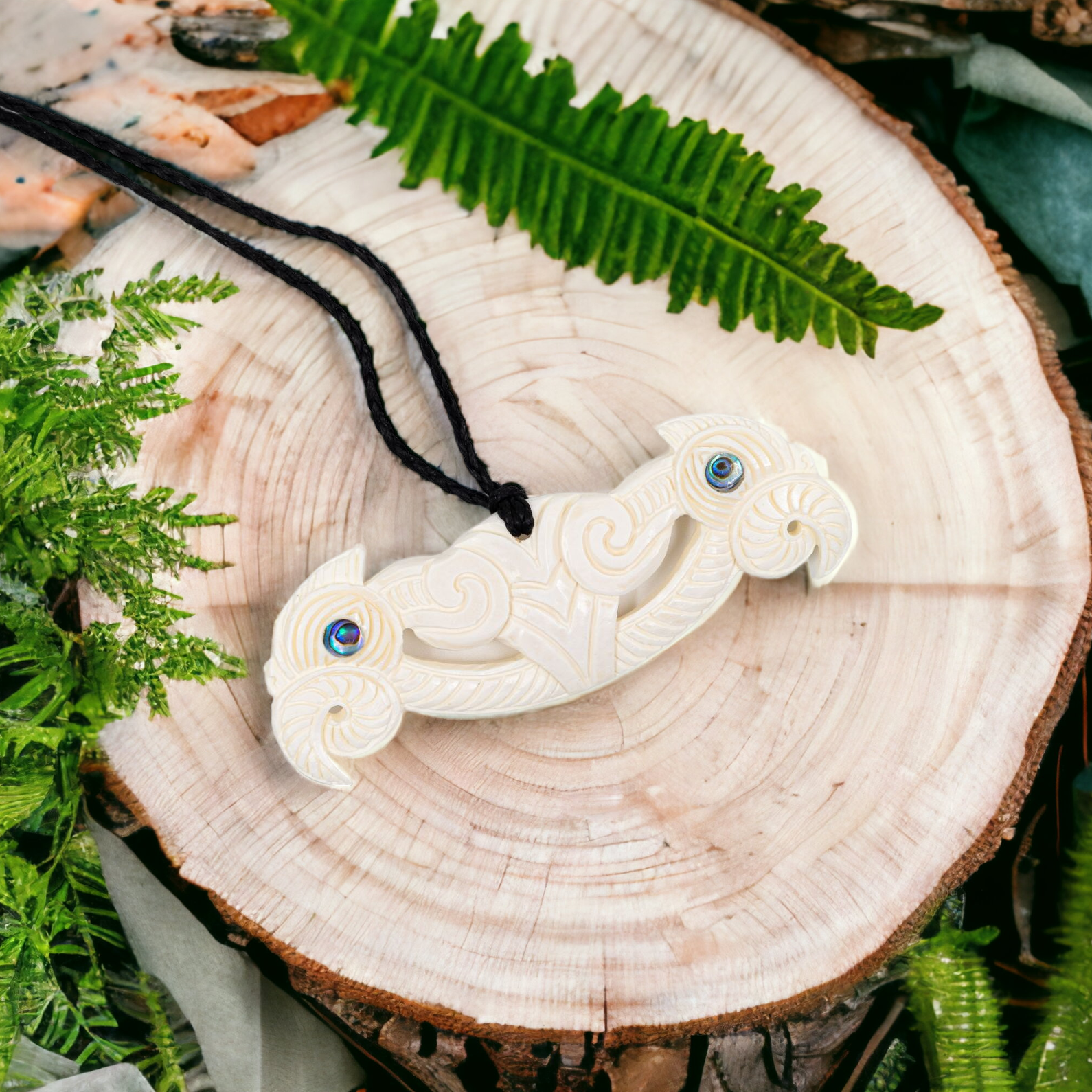 Bone Pekapeka Pendant 