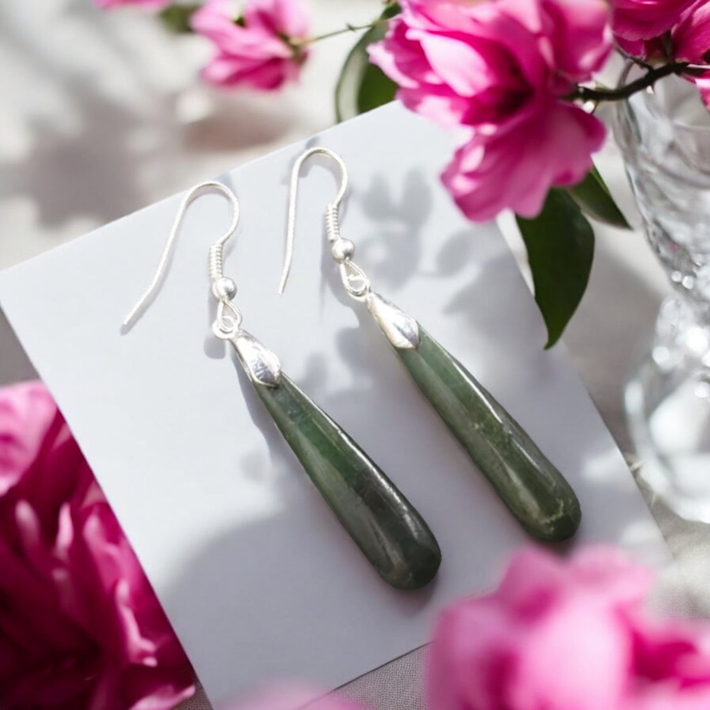 Pounamu / Greenstone Roimata Earrings