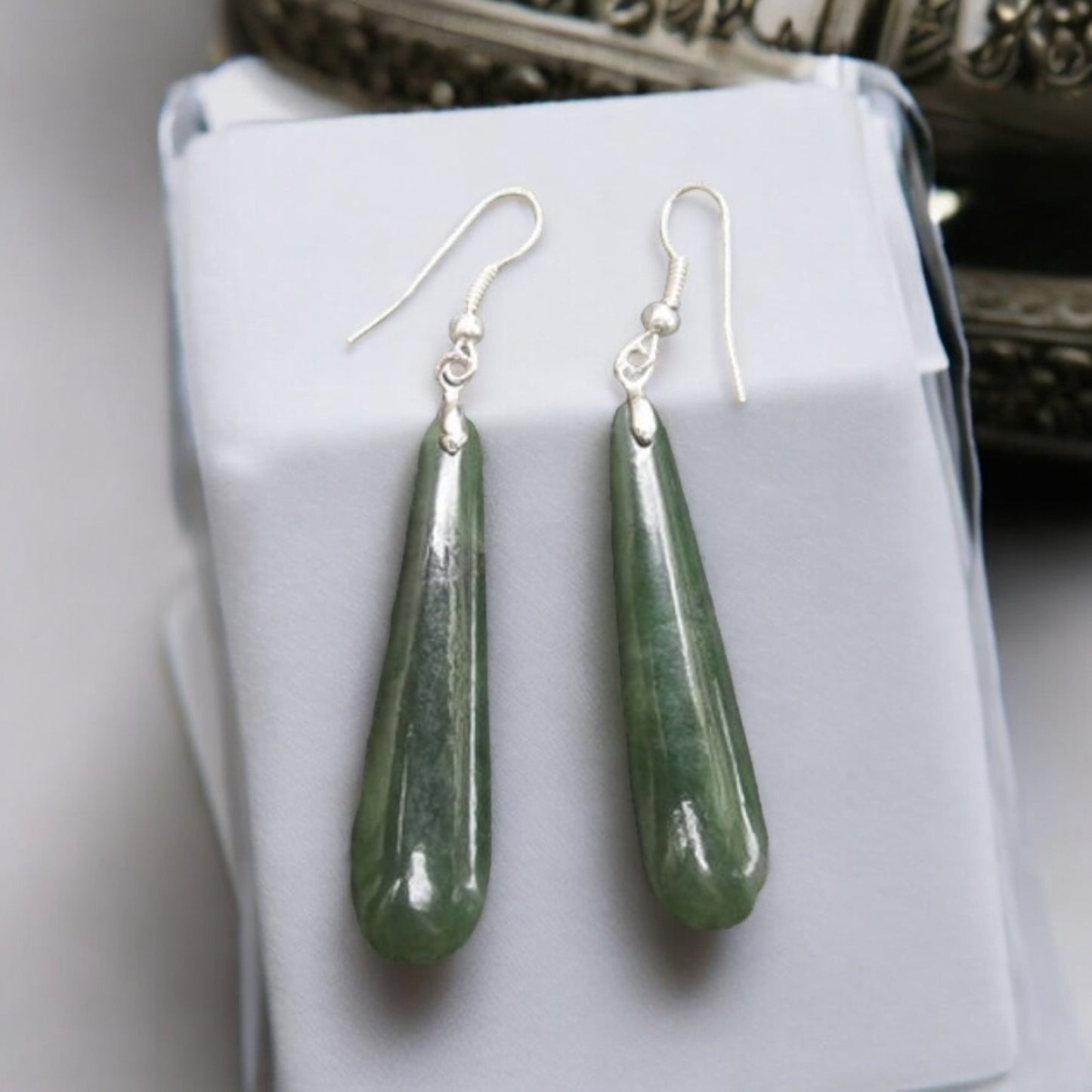 Pounamu / Greenstone Roimata Earrings