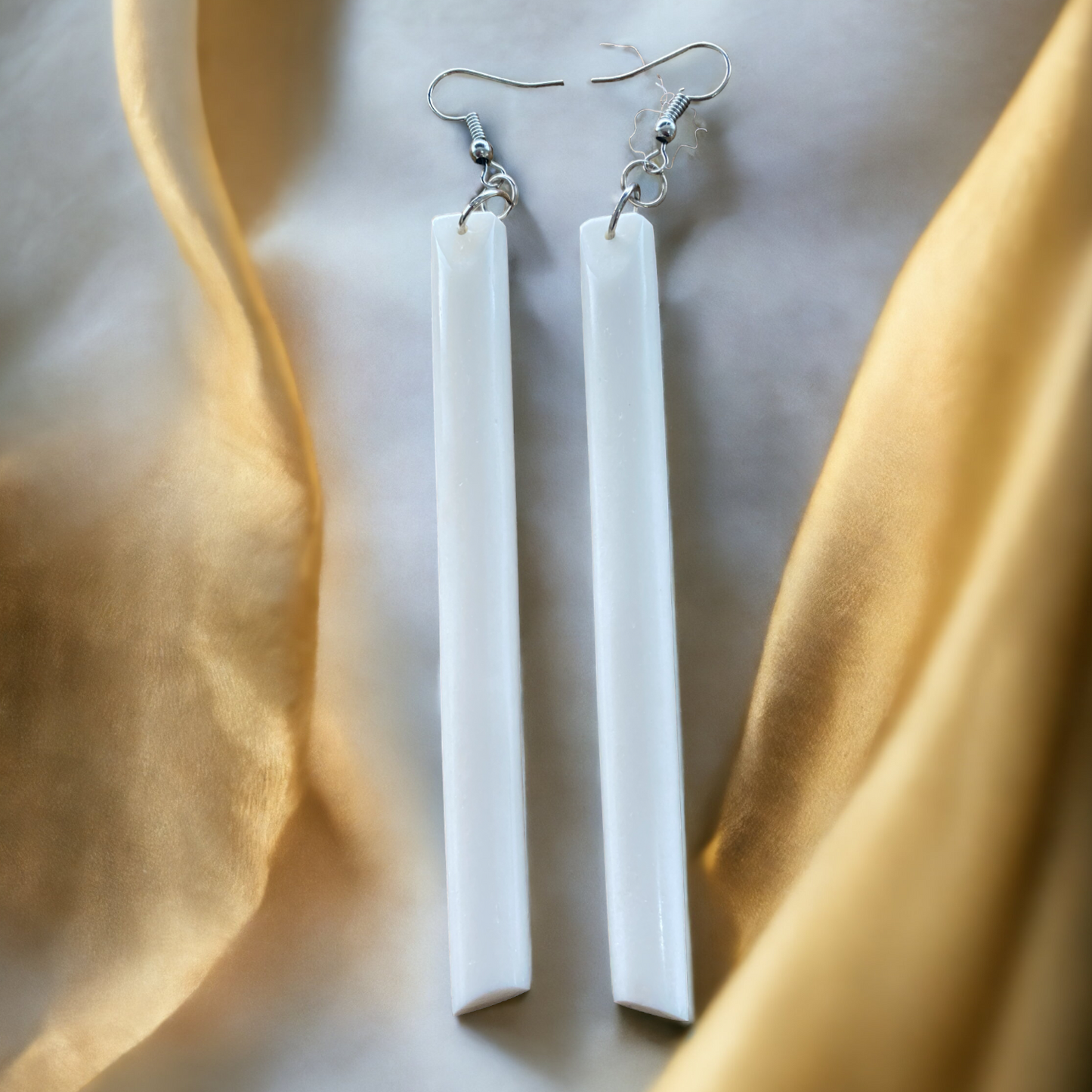 Bone Toki Earrings - Plain Larg