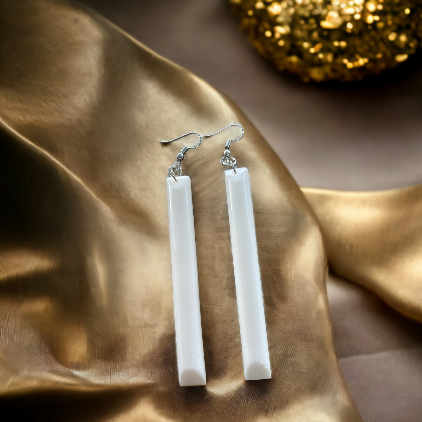 Bone Toki Earrings - Plain Medium