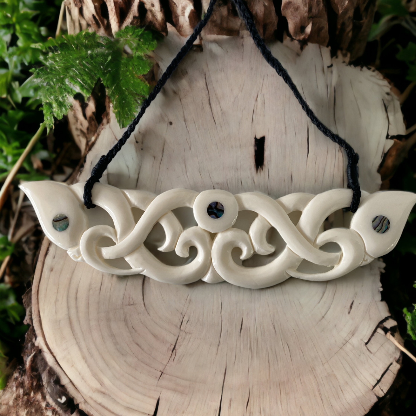 Bone Double Manaia Necklace