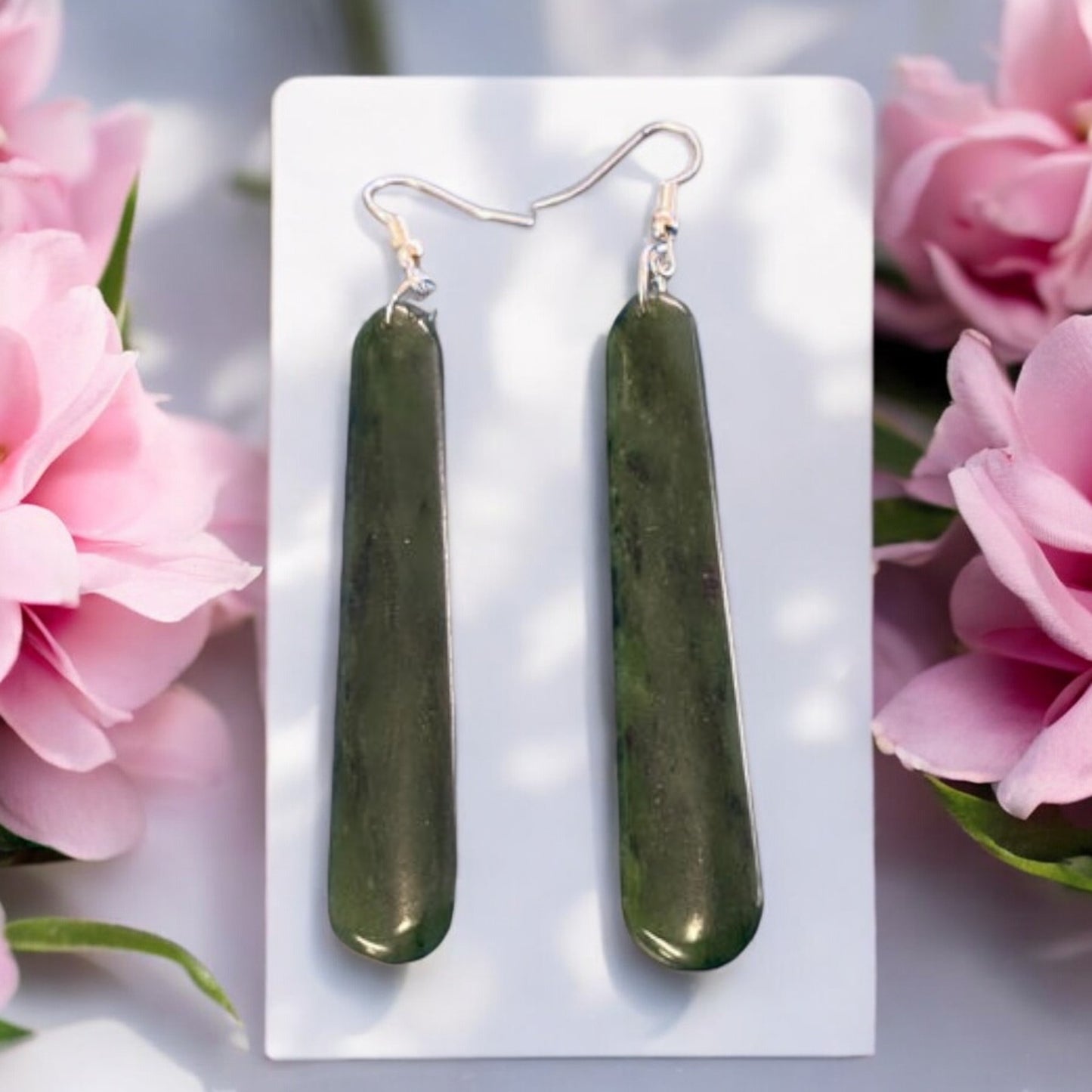 Pounamu / Greenstone Roimata Earrings