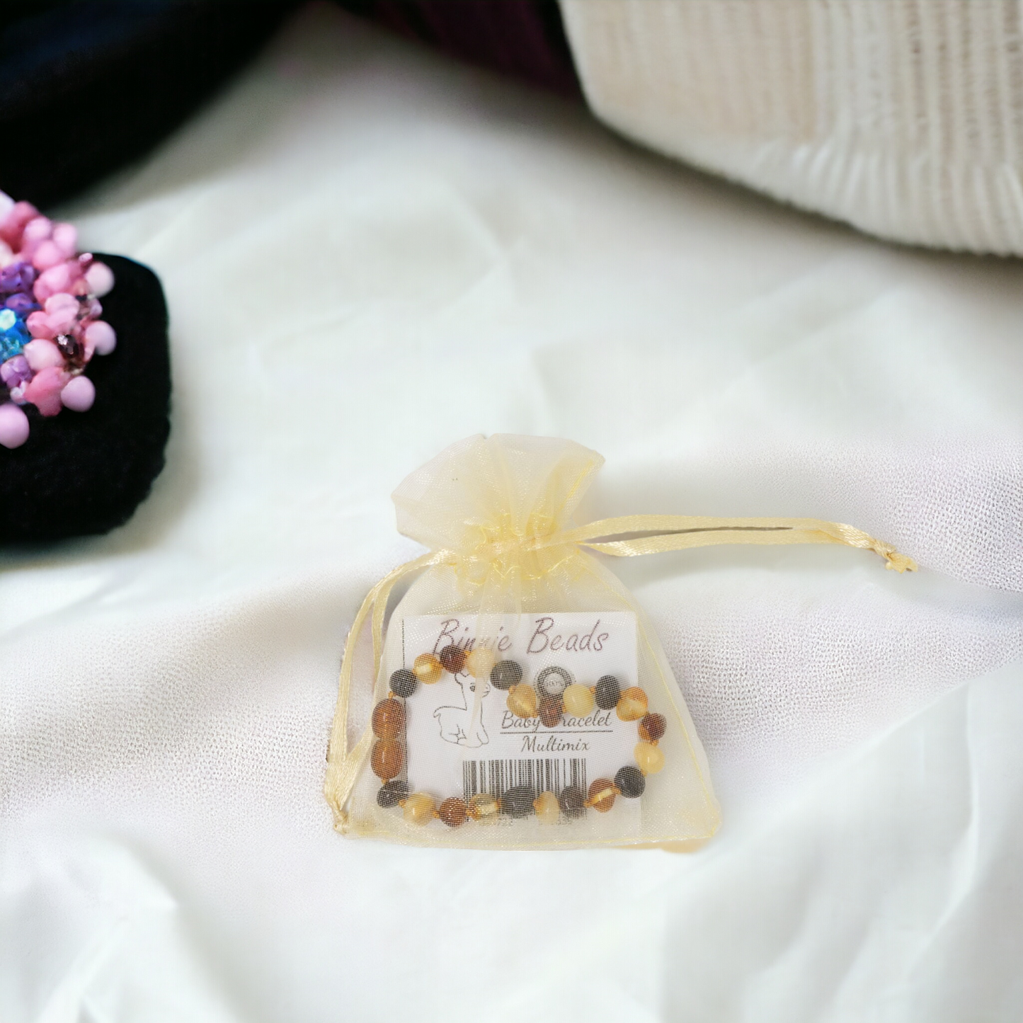 Binnie Beads Baby Amber Bracelet - Multimix