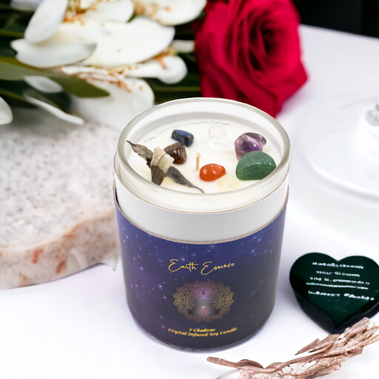 Earth Essence Soy Wax Chakra Candle - White Sage