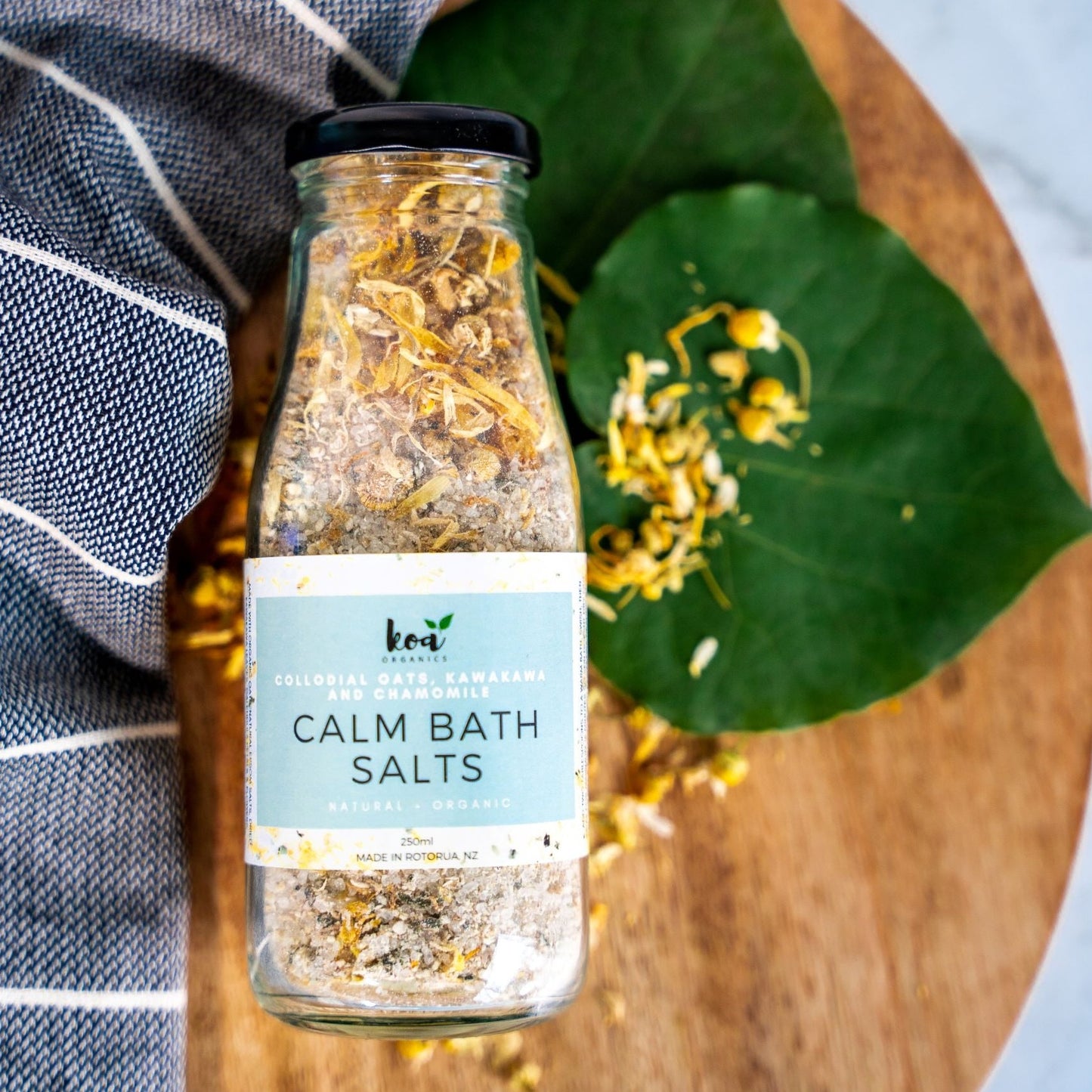 Koa Organics Calm Bath Salts - Kawakawa & Oats 250ml