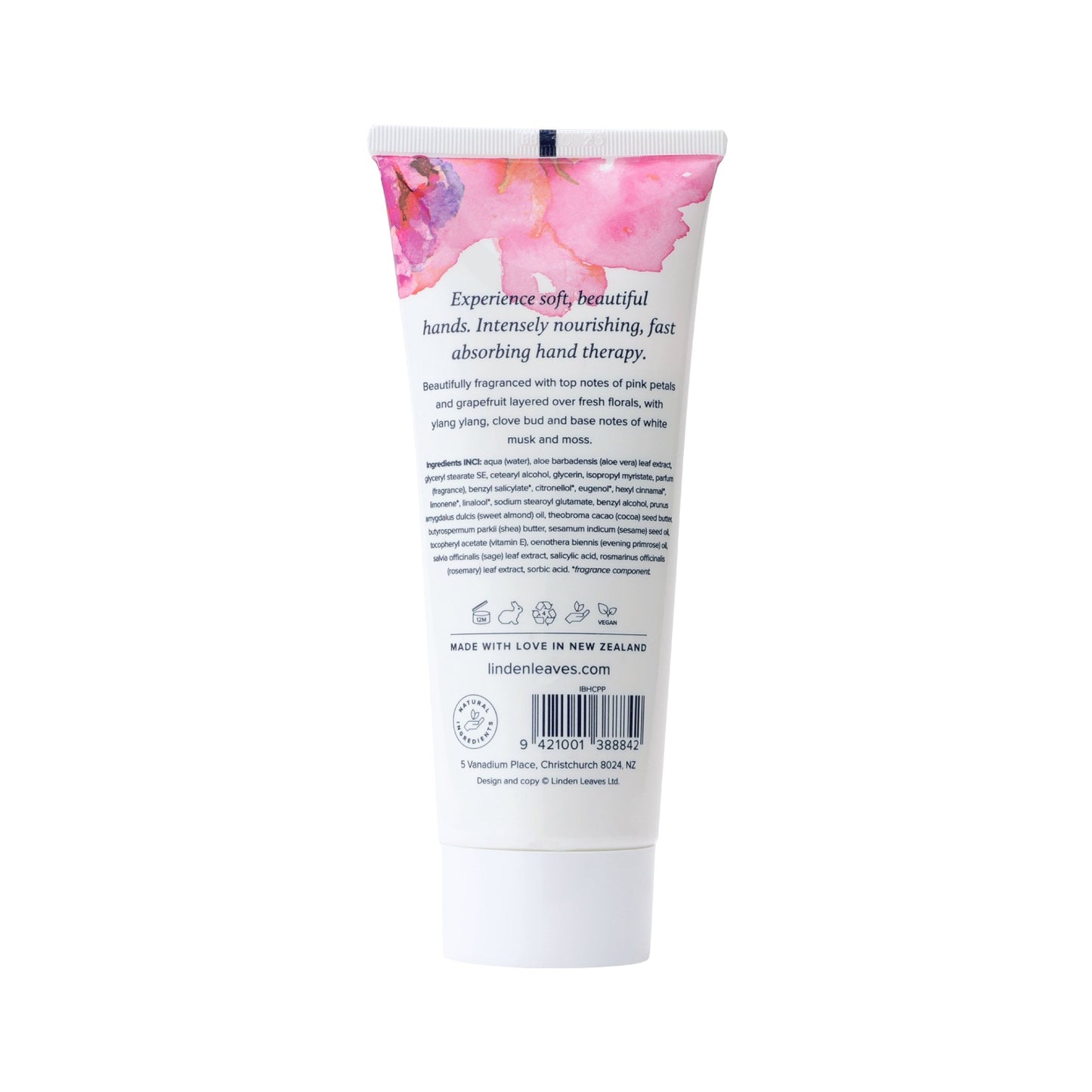 Linden Leaves Pink Petal Hand Cream - 100ml