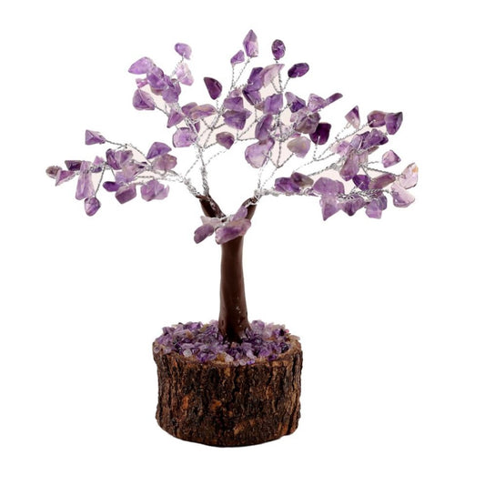 Crystal Gemstone Tree 19cm - Amethyst