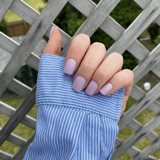 Pressing Nails Mauve Square